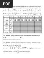1.3. Truncation Errors: 1.3.1. Exercises: Following Are Some Known Results