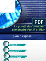 La Pureté Des Produits Alimentaire Par IR