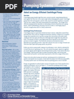 Energy Tips - Pumping Systems: Select An Energy-Efficient Centrifugal Pump