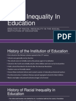 Racial Inequality in Education