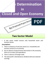 Income Determination: in Closed and Open Economy