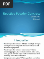 Seminar Presentation PPT On Reactive Powder Concrete (Civil Engineering)