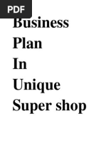 Plan Unique Super Shop