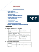 Modelo de Informe Psicopedagógico Individual