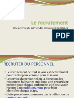 Le Recrutement