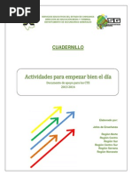 Cuadernillo Actividades para Empezar Bien El Día Enero 2014