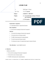 Lesson Plan 2.1 Definition Element, Compound