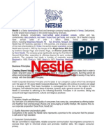 Nestlé: Business Principles