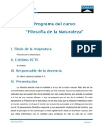 Programa Filosofia Naturaleza