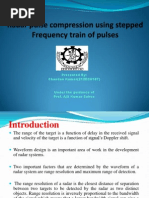 Radar Pulse Compression Using Stepped Frequency Train of Pulses