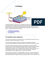 L'Effet Photovoltaïque