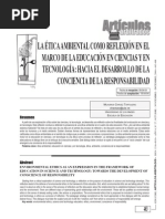 Etica Ambiental Ante La Ciencia y Tecnologia
