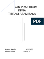 Laporan Praktikum Kimia - Titrasi Asam Basa