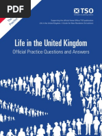 Life in The United Kingdom Official Practice Questions and Answe