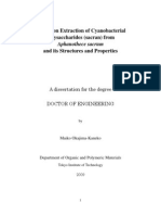 Studies On Extraction of Cyanobacterial Polysaccharides (Sacran) From and Its Structures and Properties