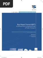 Bus Rapid Transit (BRT) : An Efficient and Competitive Mode of Public Transport