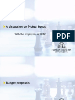 A Discussion On Mutual Funds: With The Employees of HSBC