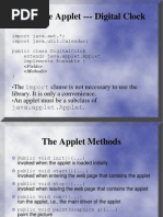 A Simple Applet - Digital Clock