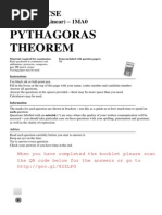 GCSE Maths Topics - Pythagoras Questions