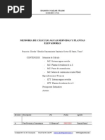 Memoria Calculo Planta de Tramiento y Aguas Servidas