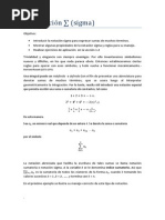 1.3 Notacion Sigma