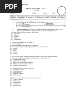 Prueba de Lectura La Odisea Forma A