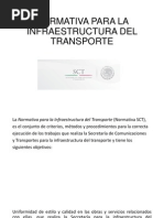 Normativa para La Infraestructura Del Transporte