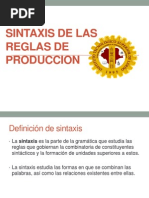 Sintaxis de Las Reglas de Produccion