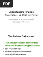 Understanding Financial Statements - A Basic Overview