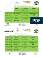 Microsoft Word - Felinfoel Family Centre Themed Timetable May-June 2014