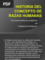 Historia Del Concepto de Razas Humanas