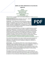 Evaluación Del Adulto Con Dolor Abdominal en El Servicio de Urgencias