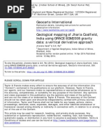 Geological Mapping of Jharia Coalfield, India Using GRACE EGM2008 Gravity Data A Vertical Derivative Approach