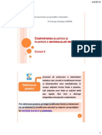 Cursul 4 - Comportarea Elastica-Plastica