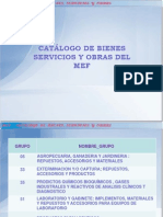 Catalogo de Bs y Servicios Siga Mef