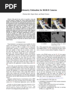 Robust Odometry Estimation For RGB-D Cameras: Christian Kerl, J Urgen Sturm, and Daniel Cremers