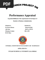 Performance Appraisal: in Partial Fulfillment of The Requirements For The Degree of Bachelor of Business Administration