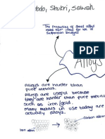 Students' Mindmap of Alloys