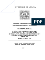 Censura y Poder Político (José Luis Vidal Coy) (Tesis Doctoral)