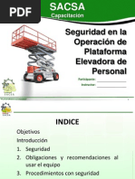 Seguridad Plataformas Elevadoras SACSA