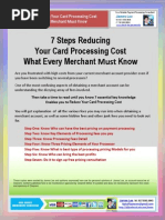 James Lee's 7 Steps Reducing Your Card Processing Cost What Every Merchant Must Know