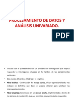 Procesamiento de Datos y Análisis Univariado