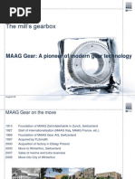 MAAG GEAR Techinal and Commercial Considerations Related To The Cement Mill Production