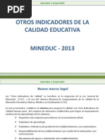 Otros Indicadores Calidad Educativa