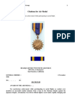 Citations For Air Medal