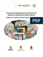 Guia para La Implementación de Proyectos de Separación de Residuos Sólidos Urbanos