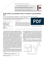 Design, Synthesis, and Antibiofilm Activity of 2 Arylimino 3 Aryl Thiazolidine 4 Ones 2010 Bioorganic & Medicinal Chemistry Letters