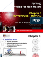 PHY 400 - Chapter 6 - Rotational Motion