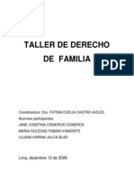 Taller de Derecho de Familia