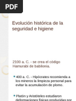 1.2 Evolución Histórica de La Seguridad e Higiene